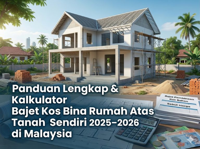 Panduan Lengkap & Kalkulator Bajet Kos Bina Rumah Atas Tanah Sendiri 2025–2026 di Malaysia