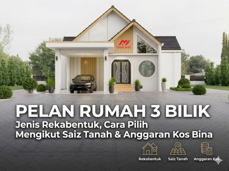 pelan rumah 3 bilik